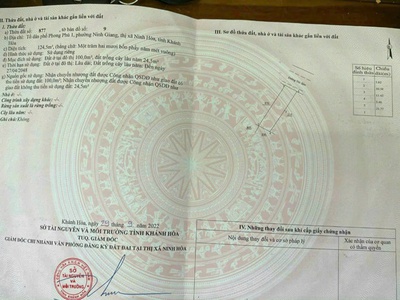 Bán đất mặt tiền đường Núi Sầm giá đầu tư được, Phường Hòa Thắng - Ninh Hòa 1