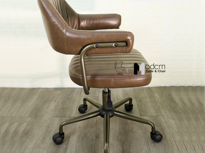 Ghế xoay nhân viên nệm da có tay vịn CE23003-P tại HCM 0