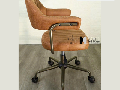 Ghế xoay nhân viên nệm da có tay vịn CE23003-P tại HCM 2