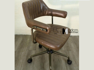 Ghế xoay nhân viên nệm da có tay vịn CE23003-P tại HCM 3