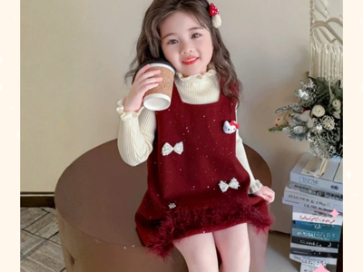 Váy Noel Đỏ Cho Bé Phối Áo Nỉ Tay Ấm Áp Xinh Xắn Gợi Ý Cho Mùa Lễ Hội 2