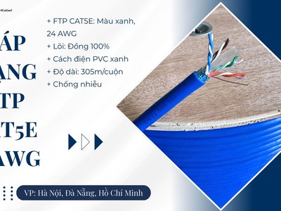Cáp Mạng Cat 5e   24AWG Có Sẵn Quảng Nam, Quảng Bình, Quảng Trị 0