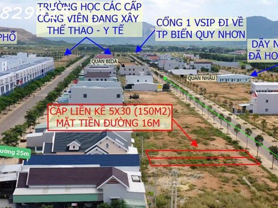 Cần bán nhanh lô 150m2 ngay khu dân cư vsip bình định liền kề tp biển quy nhơn 1