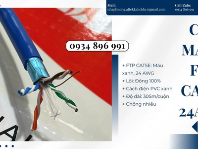Cáp Mạng Cat 5e   24AWG Có Sẵn Quảng Nam, Quảng Bình, Quảng Trị 1
