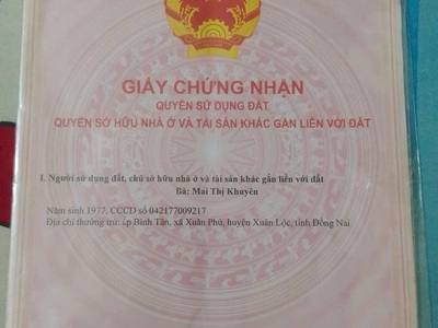 Bán đất phú xuân   tân phú   đồng nai 0