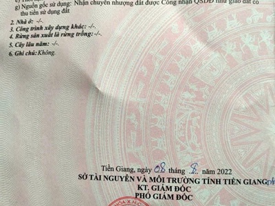 Bán đất tại xã long bình điền ,tiền giang cũ , nay là xã chợ gạo , tỉnh đồng tháp 2