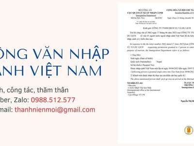 Dịch vụ làm Công văn nhập cảnh Việt Nam 2026 gấp từ 4 đến 8 giờ 0