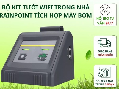Bộ Kit tưới Wifi trong nhà RainPoint tích hợp máy bơm . E-Greenlife 0