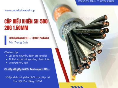 Cáp điều khiển Altek Kabel SH-500 20x1.5mm2 1