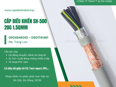 Cáp điều khiển Altek Kabel SH-500 20x1.5mm2 3