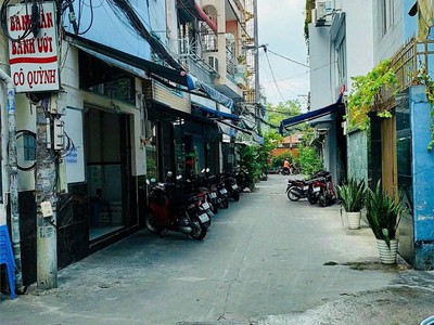 Hẻm xe tải 8m  lô góc 2 mặt tiền 3 tầng 58m ngang lớn 6m đường đồng nai quận10 12.8tỷ 1