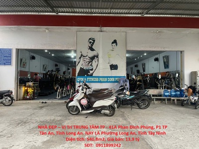 Nhà đẹp   vị trí trung tâm tp - 41a phan đình phùng, p1 tp tân an, tỉnh long an 0