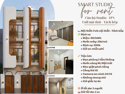 Căn Hộ Dịch Vụ Full Nội Thất - Phòng Studio - Gần TTTM Gigamall - 7TR400 - 36 M2 4