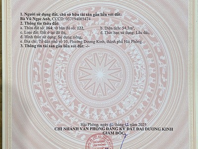 Lô góc ngõ ô tô hoà nghĩa   dương kinh  giá tầm 1,x tỷ  hàng hiếm khu dân cư  zalo 0567 222 555 2