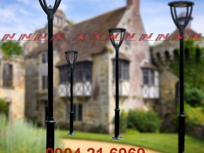 Khám phá vẻ đẹp Cột đèn sân vườn thép mạ 114/76 lắp đèn SV004 0