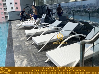 Những mẫu ghế nằm hồ bơi được ưa chuộng tại resort cao cấp 1