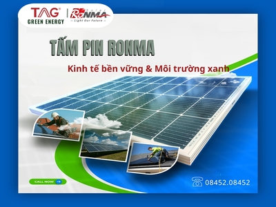 Tấm pin Ronma Kinh tế bền vững Môi trường xanh 0