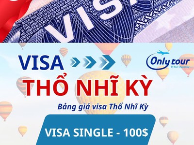 Chỉ từ 2.700k sở hữu ngay visa thổ nhĩ kỳ, sẵn sàng vi vu châu...