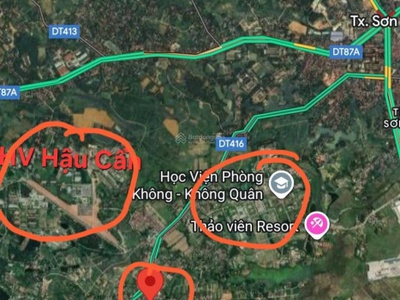 Cần tiền bán lô góc 100m có 2 mặt tiền đẹp đường chính thông 3 lối. giá đầu tư. kđt hòa lạc-sơn tây 1