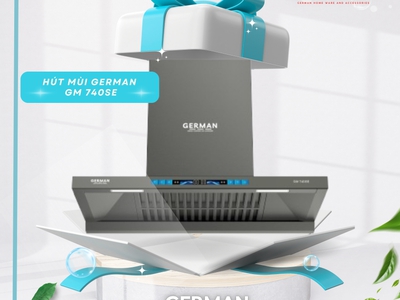 Máy hút mùi GERMAN GM740SE Công nghệ AUTO CLEAN: Tự làm sạch trong vòng 9 ph 0