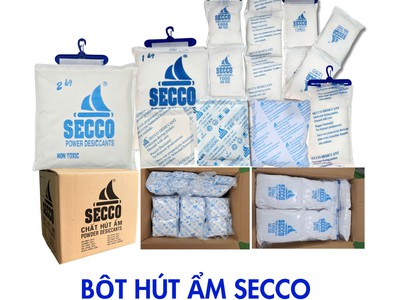 Bột Hút Ẩm Secco 1000g 3 Túi - Chuyên Dùng Treo Container 0