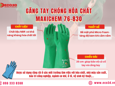  Găng tay chống hóa chất MAXICHEM 76-830 0