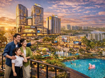 Bcons center city 7 tầng trung tâm thương mại 29 tầng căn hộ duy nhất...