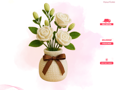 10 mẫu bình hoa len để bàn đẹp, độc lạ cho mọi không gian 0