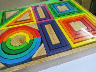 Xếp hình bảy sắc cầu vồng nhiều mẫu 7