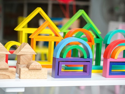 Xếp hình bảy sắc cầu vồng nhiều mẫu 10