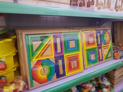 Xếp hình bảy sắc cầu vồng nhiều mẫu 4