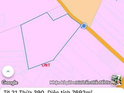 Bán 7692 m  đất xã long tân, đất đỏ, bà rịa   vũng tàu giá 3 tỷ/sào 3