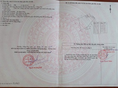 Bán 7692 m  đất xã long tân, đất đỏ, bà rịa   vũng tàu giá 3 tỷ/sào 1