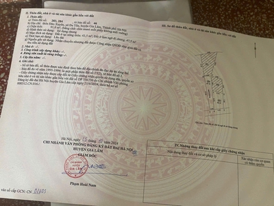 Chính chủ cần bán đất đa tốn - gia lâm, giá nhỉnh 4 tỷ, lh 0985865658 4