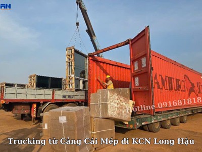 Giá trucking từ Cảng Cái Mép đi KCN Long Hậu mới nhất 0