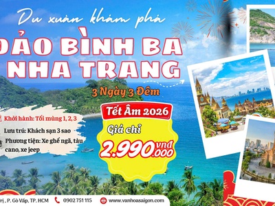 Du Xuân Đảo Bình Ba Tết 2026 - SGC 0