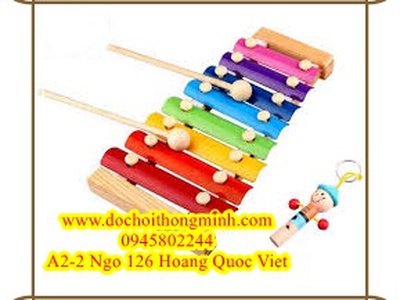 Đàn đế gỗ, phím hợp kim dễ thương 8thanh với âm thanh trong trẻo 6