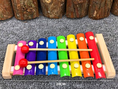 Đàn đế gỗ, phím hợp kim dễ thương 8thanh với âm thanh trong trẻo 9