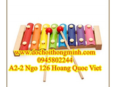 Đàn đế gỗ, phím hợp kim dễ thương 8thanh với âm thanh trong trẻo 8