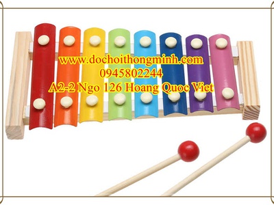 Đàn đế gỗ, phím hợp kim dễ thương 8thanh với âm thanh trong trẻo 7