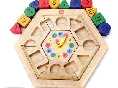 Đồng Hồ Bằng gỗ lắp ráp thử thách trí tuệ bé yêu vì sao cần có trong tủ đồ dạy học các bé 3