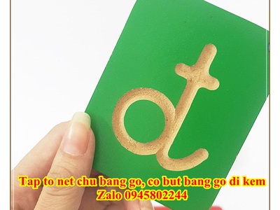 Bộ chữ nhám gỗ   Tập tô nét chữ  Khắc lõm : 0