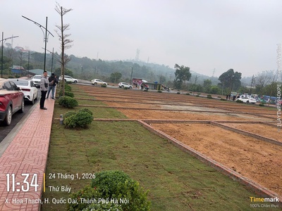 Em cần nhanh lô đất dt 101.7m full thổ cư mt 9m - vị trí đẹp tại phú cát, hòa lạc, hà nội 2