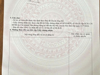 Bán đất tân minh   sóc sơn  hơn 50m   giá chỉ 1 tỷ nhú hơn  ô tô vào tận đất 1