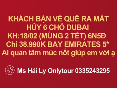 Chỉ 38.990K đón Tết tại Dubai khởi hành 18/02 0