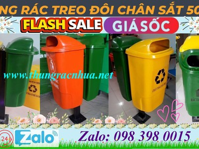 Thùng rác treo 50L composite là gì 0