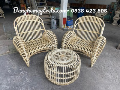 Bàn ghế mây hiện đại 2