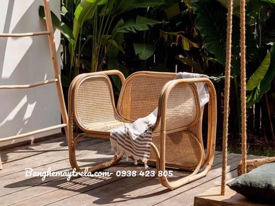 Ghế mây vuông mắt cáo 4