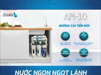 Máy lọc nước RO cao cấp Amida AM-10 để gầm nhỏ gọn tiện lợi 0