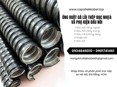 Ống ruột gà lõi thép bọc nhựa Phi 20 Hà Nội, Đà Nẵng, HCM 0